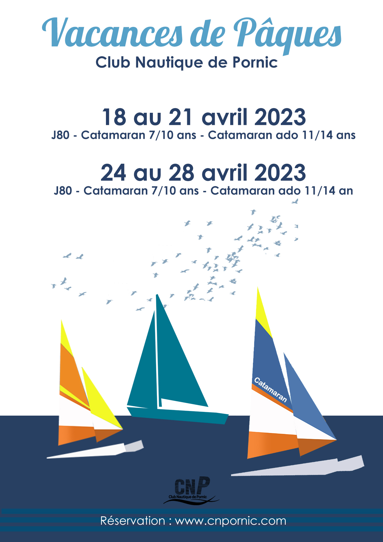 affiche  stage paques 2023
